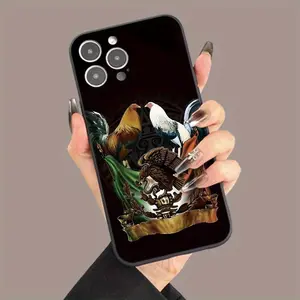 Rooster Straight Edge Frosted Feel Phone Cover, Complete Body Shield Shock-Resistant And Drop-Resistant Silicone Rubber TPU Phone Cover, Compatible with Iphone 16 15 14 13 12 11 Pro Max Plus Pro