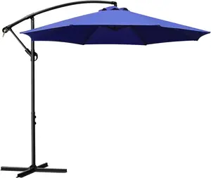 Sunnyglade 10Ft Outdoor Adjustable Offset Cantilever Hanging Patio Umbrella (without base)