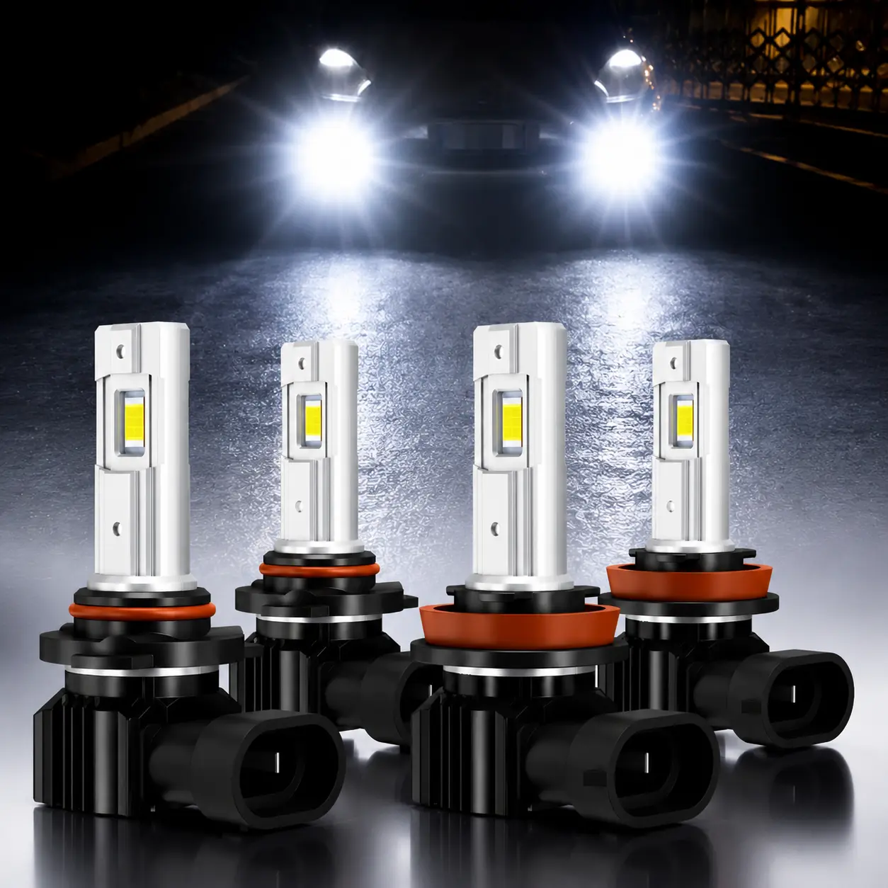 9005 9006 LED Headlight Bulbs Combo | Super Bright High/Low Beam | |Plug & Play | Chevy & Truck Upgrades