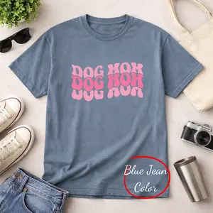 Dog moms will love this, Comfort Colors Dog Mom Tee, Retro Graphic T Shirt, cute aesthetic outfit, casual everyday wear, gift for dog lovers, multiple color options