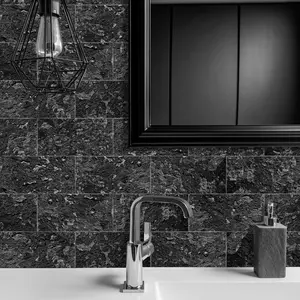 Peel and Stick Backsplash PVC Aluminum Wall Tile, 4'' X 8'' Easy Install Wooden Design for Kitchen Bathroom Decoration, Durable DIY Home Improvement Peel and Stick Tiles