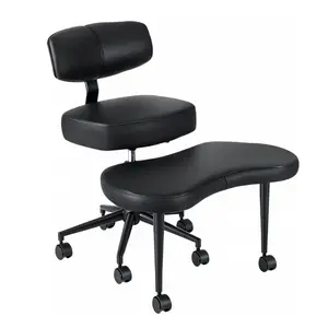 Sweetcrispy Meditation Cross-Legged Chair, 360° Swivel, Rotating Footrest, Height-Adjustable Backrest for Home Office & Yoga