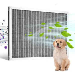 VEVOR Electrostatic Air Filter, 16x20x1 inch Washable Reusable Aluminum AC/HVAC Furnace Filter, MERV 8 Long Lifetime, Healthier Home or Office (Actual Size: 15.5x 19.75x 0.82 in)VEVOR Super Brand Day