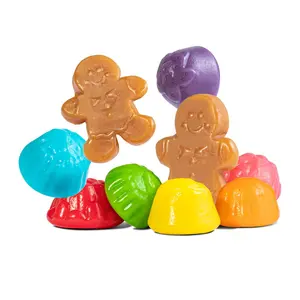 Jolly Gingerbread Gummies Mix Holiday Christmas Candy, Chewy Gummy Treats & Party Candy 7.5oz