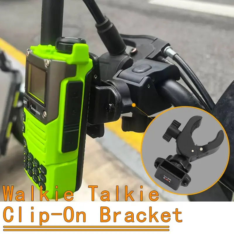 Back Clip Handheld Walkie Talkie Holder, Universal Luggage Rack Clamp, Radio Microphone Car Mount Holder , Handheld Radios Car A-Pillar Clip-on Bracket ,Motorcycle Walkie Talkie Hook Stand, Accessories