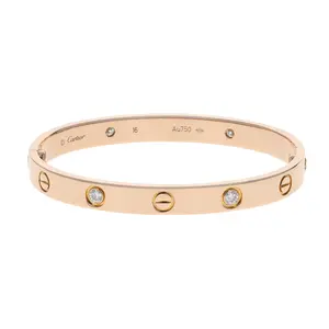 Pre-owned Cartier Love Bangle Bracelet Size 16
