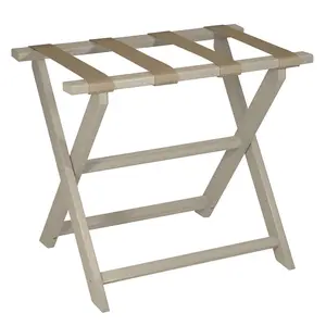 212 MAIN Eco-Conscious Taupe Folding Nylon & Strapping Luggage Cart - Dark Tan Straps, Commercial Grade Plastic, Indoor/Outdoor Marine Safe Accessory, Nylon Luggage Carts, Strapping Luggage Carts