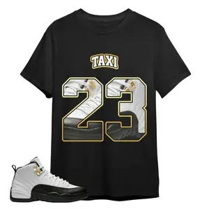 12 Taxi Shirt, 12 Taxi Graphic T-Shirt, Number 23 CM12 Name Tee Match Sneaker, Cool Colors, Brighten Up Your Look, All-Day