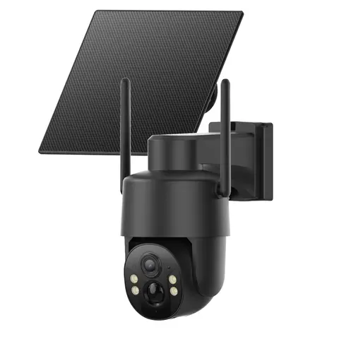 [TechVibes]4G Solar Powered Digital Security Camera with 4MP HD Lens, Color Night Vision, Built-in Cellular Card, Remote Monitoring, IP65 Protection, No WiFi Outdoor Camera for Farm/Home (4G LTE Data Service Requires Activation)