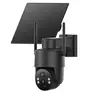 [TechVibes]4G Solar Powered Digital Security Camera with 4MP HD Lens, Color Night Vision, Built-in Cellular Card, Remote Monitoring, IP65 Protection, No WiFi Outdoor Camera for Farm/Home (4G LTE Data Service Requires Activation)