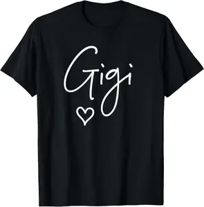 100% Cotton Gigi Shirt For Women Gigi Gifts For Grandma Christmas T-Shirt