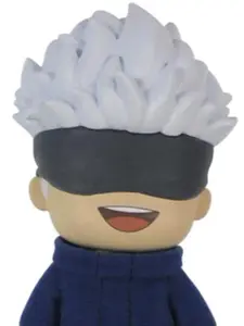 4.5 inch Jujutsu Kaisen - Satoru Gojo Vinyl Head Movable Plush Doll Figure Key GEE Official