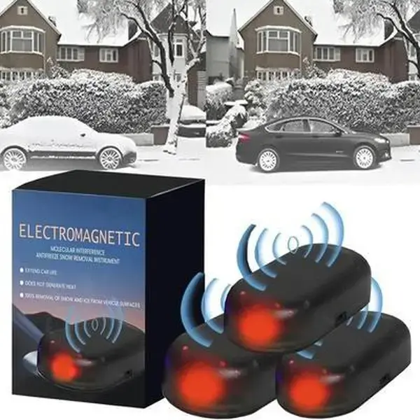Interference Anti-Frost Snow Removal Tool .Car Heater Tool,for Dashboard Door Sides Grille Bumper,Easy to install,flashes at night, waterproof for outdoor use andrechargeable gadget