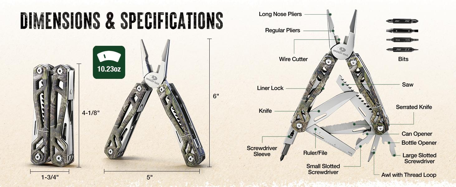 #backtoschool MOSSY OAK Multitool, 22-in-1 Stainless Steel Pliers with Screwdriver Sleeve, Camo Steel Handle, Self-locking Knife with Sheath-Perfect for Outdoor, Survival, Camping, Hiking, Simple Repair #backtoschool MOSSY OAK Multitool, 22-in-1 Stainless Steel Pliers with Screwdriver Sleeve, Camo Steel Handle, Self-locking Knife with Sheath-Perfect for Outdoor, Survival, Camping, Hiking, Simple Repair
