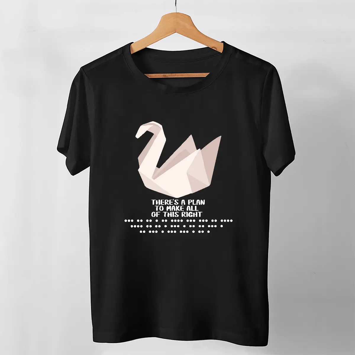 Maglietta Uomo Prison Break - Cigno Origami Di Michael Scofield - T-Shirt In Cotone Cartoon