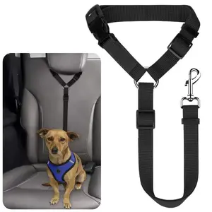 Pet Travel Car Safety Leash, Universal Harness Straps, Clip-On Seatbelt, Keeps Distance, Safer Trips, Suitable for Dogs & Cats, Perfect Gift for Pet Owners