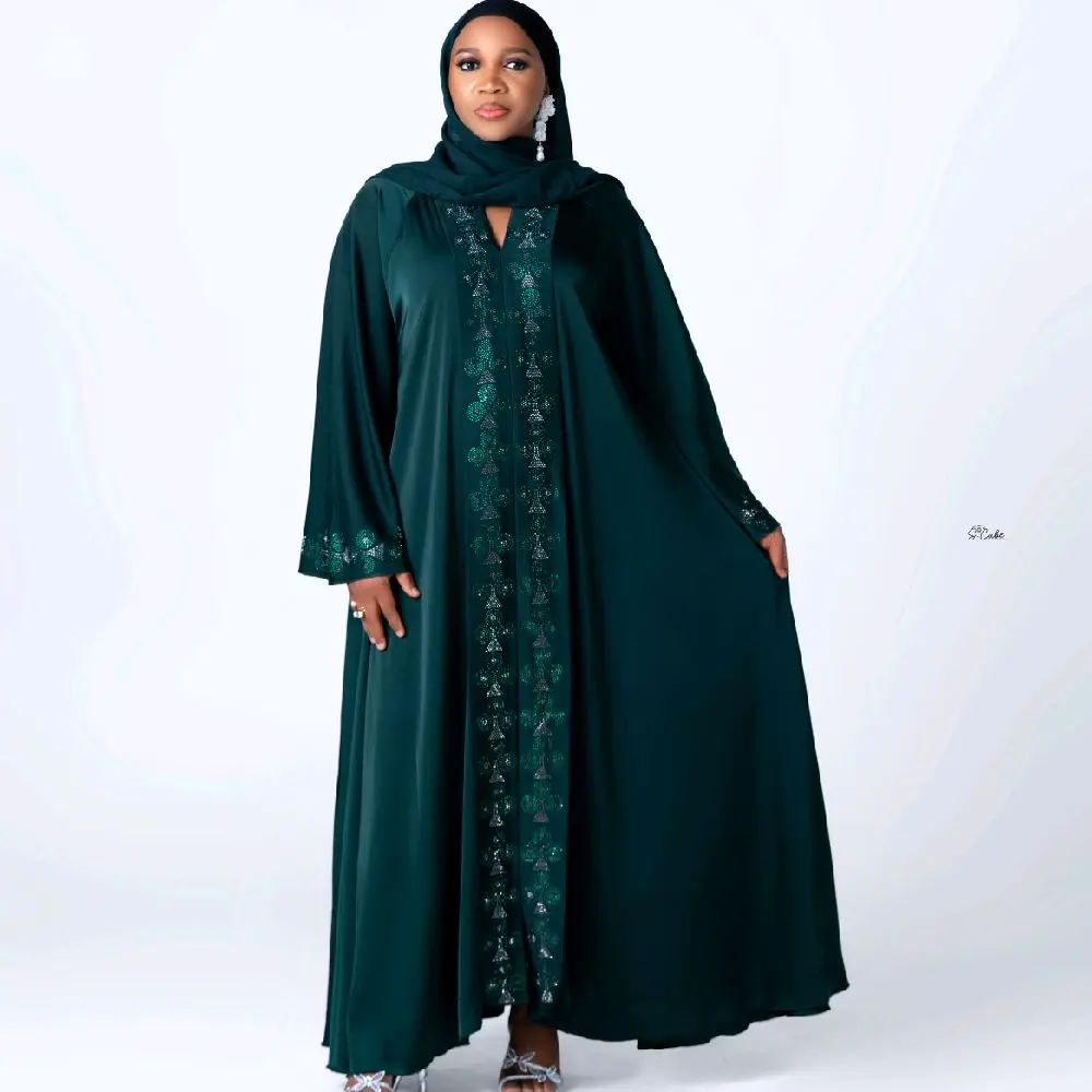 Emerald green Abaya