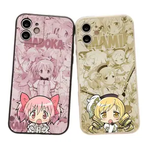 Madoka Magica Anime Kaname Madoka Tomoe Mami Phone Cases For iPhone 17 Promax 16 15 14 13 12 Pro Max Plus Air Black Shockproof Protective Cover