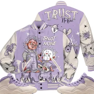 10 Hydrangeas Varsity Jacket, Hydrangeas Wild Grape 10s Outfits, Scary Trust No One Unisex T-Shirts To Match Sneakers, Streetwear Style Urban