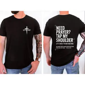 Need Prayer Hoodie - Tap My Shoulder Let’s Pray Christian Faith Sweatshirt, Bible Verse Matthew 18:20, Religious Inspirational Fall Winter Outfit Womenswear