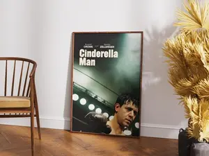Cinderella Man Poster, Russell Crowe, Retro Poster, Minimalist Art