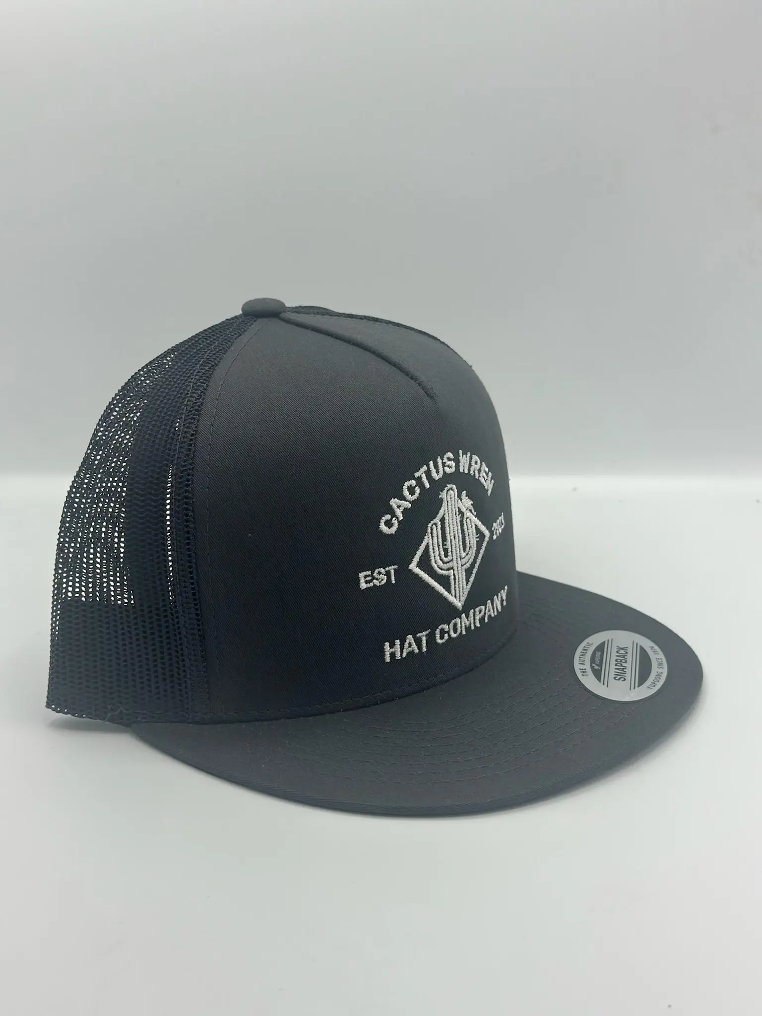 Ranch style trucker - Charcoal/White