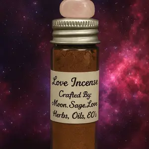 Love Incense Blend | Attraction, Harmony & Heart-Opening Energy | Handcrafted by Moon.Sage.Love