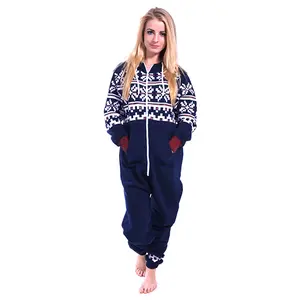 SKYLINEWEARS Women Adult Onesie Pajama Non Foot Playsuit Print Onesie