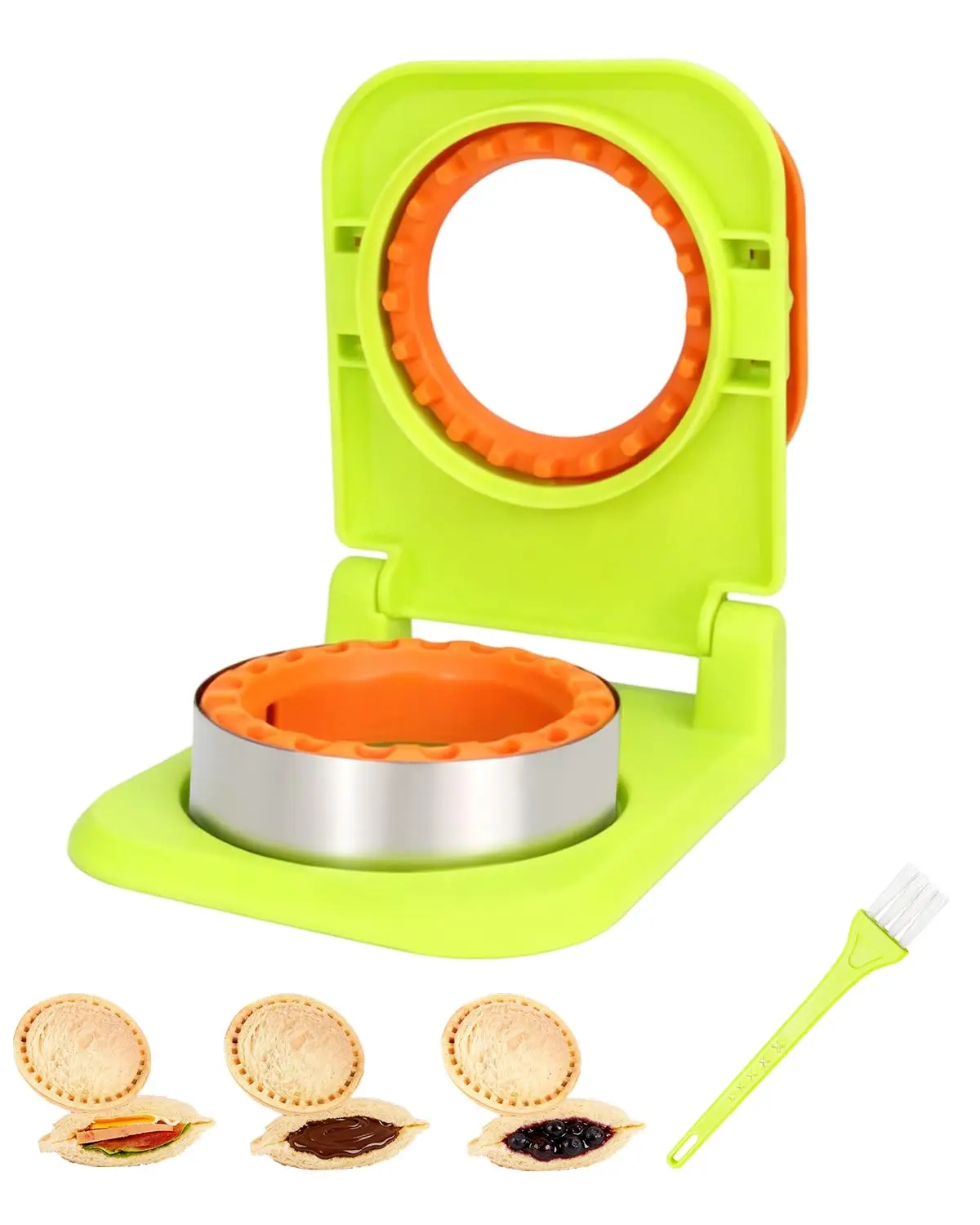 Uncrustable Sandwich Maker,Sandwiches Pocket Circle Shape 3.7Inch Sandwich Cutter and Sealer,Sandwich Cutter for Kids Breakfast and lunchboxes