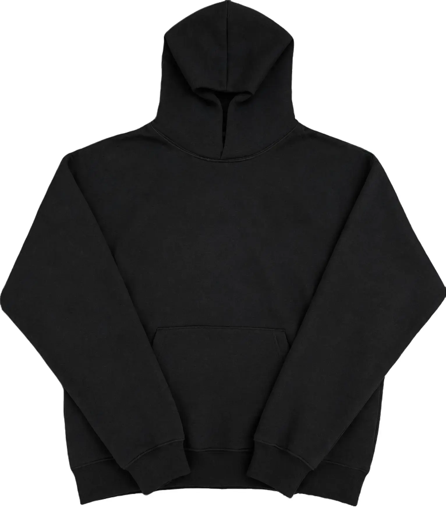Men's Oversized Relaxed Fit Cotton Fleece Hoodie Sweatshirt - Black, Limo Kangaroo Pocket, Plain, Thick Soft, Casual Menswear, Athletic Streetwear (Note: Runs a Little Big) Long Sleeve Long Sleeve Pullover Long Sleeve Drape Outfit