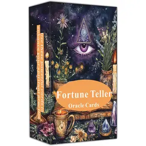 Fortune Teller Oracle cards, Explore and reveal the future, provide guidance and inspiration for daily life. Oracle tarot cards for beginners, Suitable for daily life, divination, spiritual practice, Tarot Card Decks
