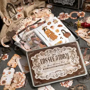 Vintage Pattern Material Paper Set, Scrapbooking & Journal Making Paper, DIY Decorative Paper for Scrapbooking & Journal Making, Crafting Kit