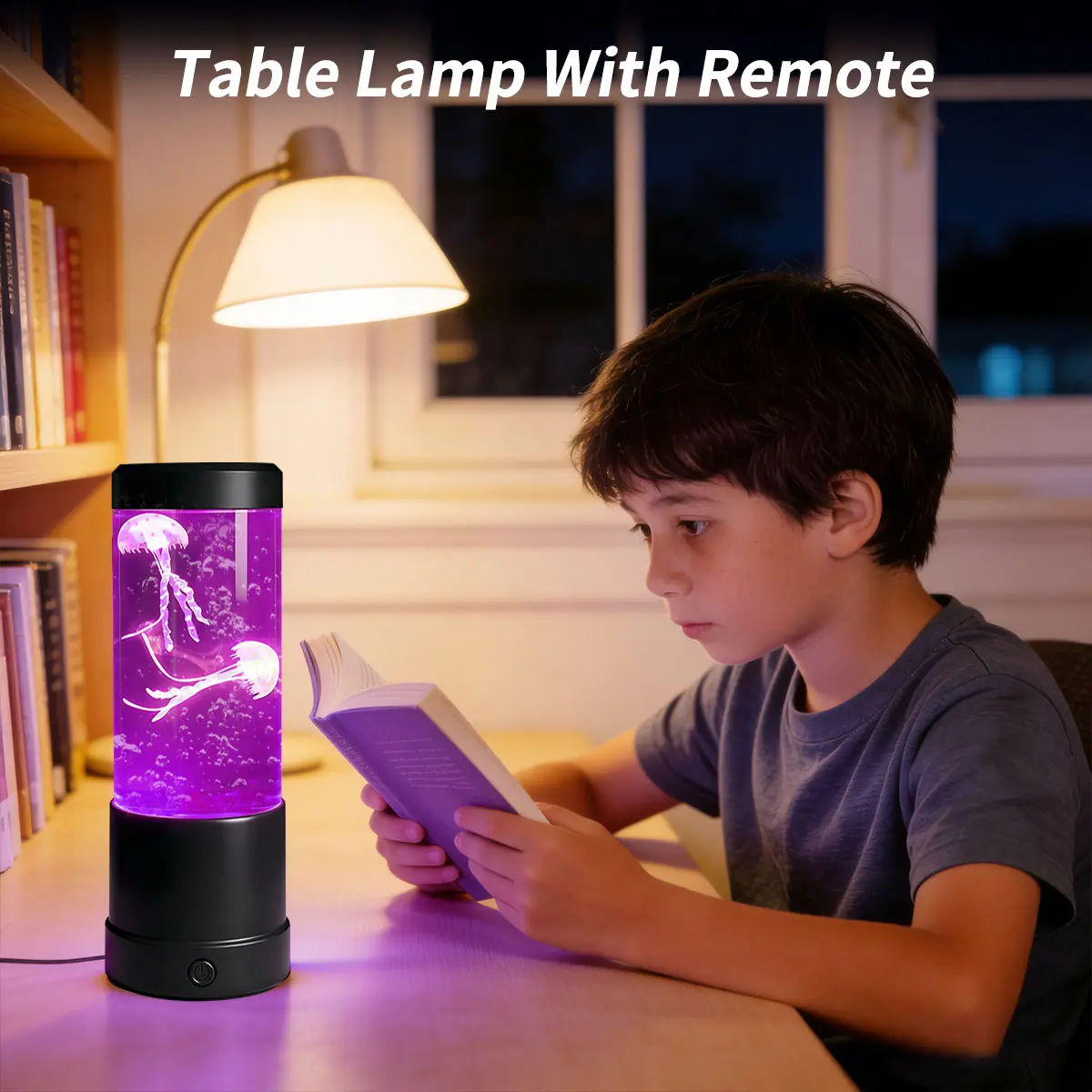 7-Color Changing Realistic Swim Jellyfish LED Lamp - Multi-Purpose Decorative Bedside Night Light, LED Lights Bedroom Lighting, Ideal Gift for Friends, Suitable for Home Bedroom Use