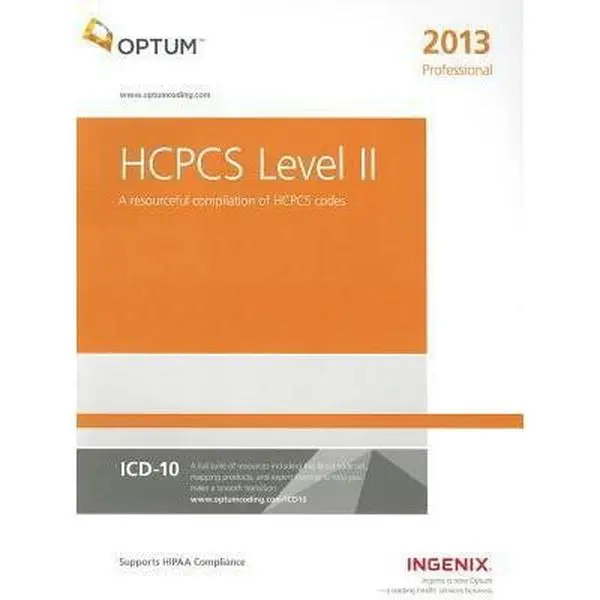 Used HCPCS Level II Professional 2013 Code Set Book by Ingenix - Comprehensive English Paperback for Physician Management & Reimbursement