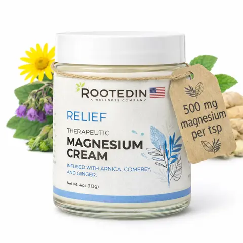 Magnesium Relief Cream | Targeted Muscle Therapy for Soreness & Tension | Arnica & White Willow | Fast-Absorbing & Hydrating Moisturizer Moisture