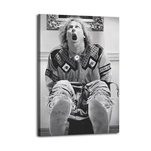 Humorous Black And White “Dumb And Dumber” Canvas Aesthetic For The Bedroom Wall Sitting Room Dormitory Wall Office Wall Poster Decorative Painting Canvas Wall