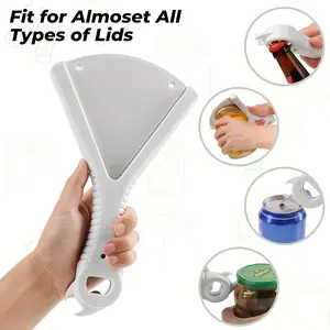 Easy-Open Can Opener for Weak Hands and Arthritis Patients, Durable Kitchen Tool for All Can Sizes, Comfortable Design for Elderly Use