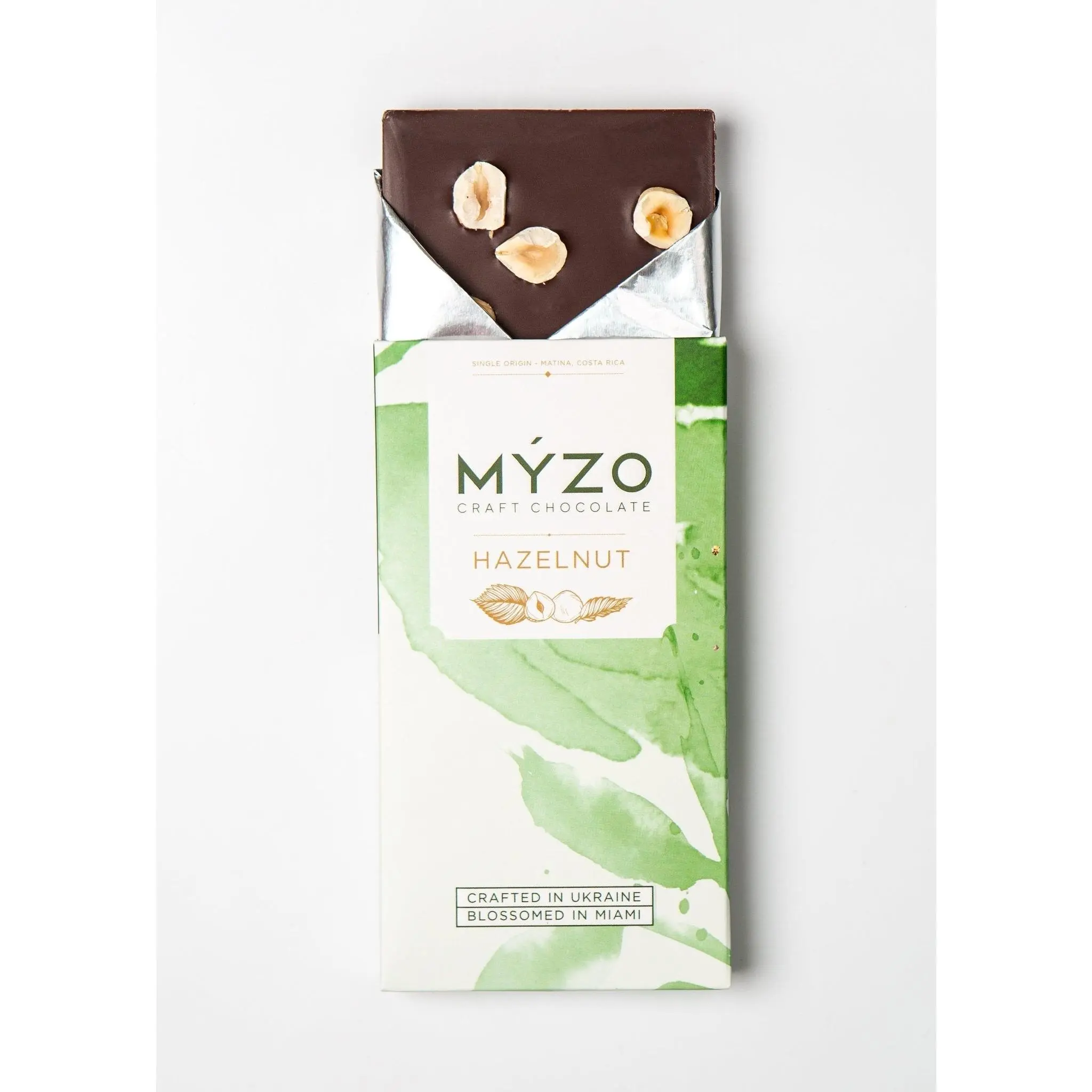 MYZO Hazelnut Dark Chocolate | 70% Single-Origin Cacao with Whole Nuts