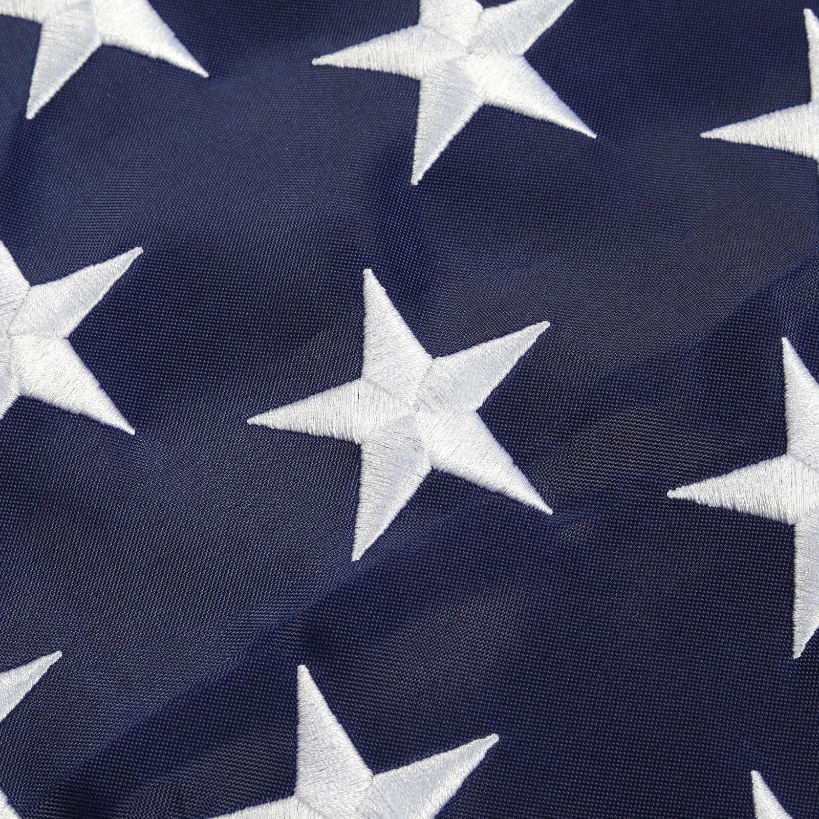 3x5 FT Outdoor Embroidered American Flag Made in USA Luxury Embroidered Star US