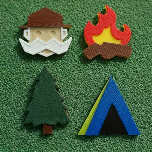 Campfire Classics Golf Ball Marker Set (4-Pack)