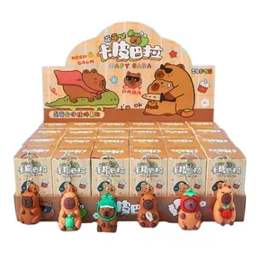 24 Piece Water Buffalo PVC Ornament Set, Party Gift Backpack Accessory Car Decoration Statue Desktop Figurine, Beautiful Gift, Car Trinkets