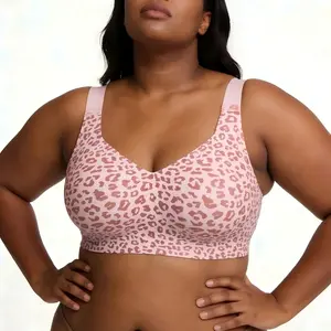 VRCOMFY Women's Jelly Bra  Wire-Free Pushing-Up Bra  Seamless Lifting Bra  Full-Coverage Lifting Plus-Size Bra  Comfortable Lifting Everyday Bra