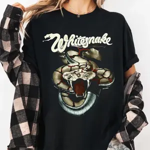 [SALE UP TO 30%] Whitesnake Slide It In 1984 Vintage Metal Black Tshirt Size S-5XL Unisex Shirt Made Using 100% US Cotton, Design & Printed In The USA.