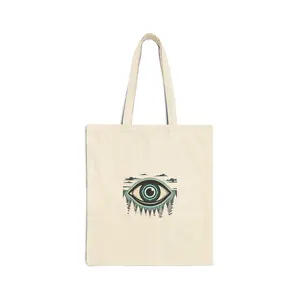 Eye Crest Tote | Soccer Championship Country Pride, retro supporters bag