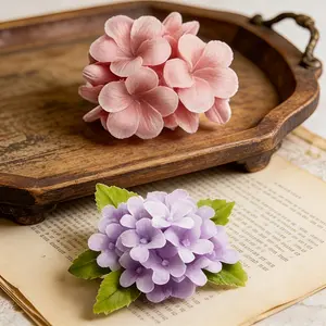 Two flower shaped silicone molds, suitable for clay, epoxy resin, and candle making. These silicone molds are easy to demold, reusable, multifunctional, suitable for various projects including home atmosphere and gift creation