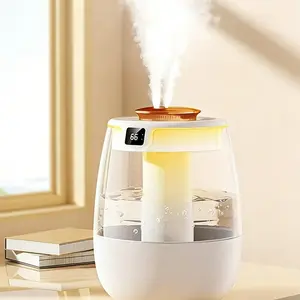 Quiet USB Cool Mist Humidifier – Multifunctional Aromatherapy Air Freshener with Night Light (Modern Design) Reptile Timer Rotary Drop Humidifier with Timer Himalayan Salt Lamp Diffuser Humidifier rain  mushroom  humidifier 2-in-1 Purifier and ideal holid