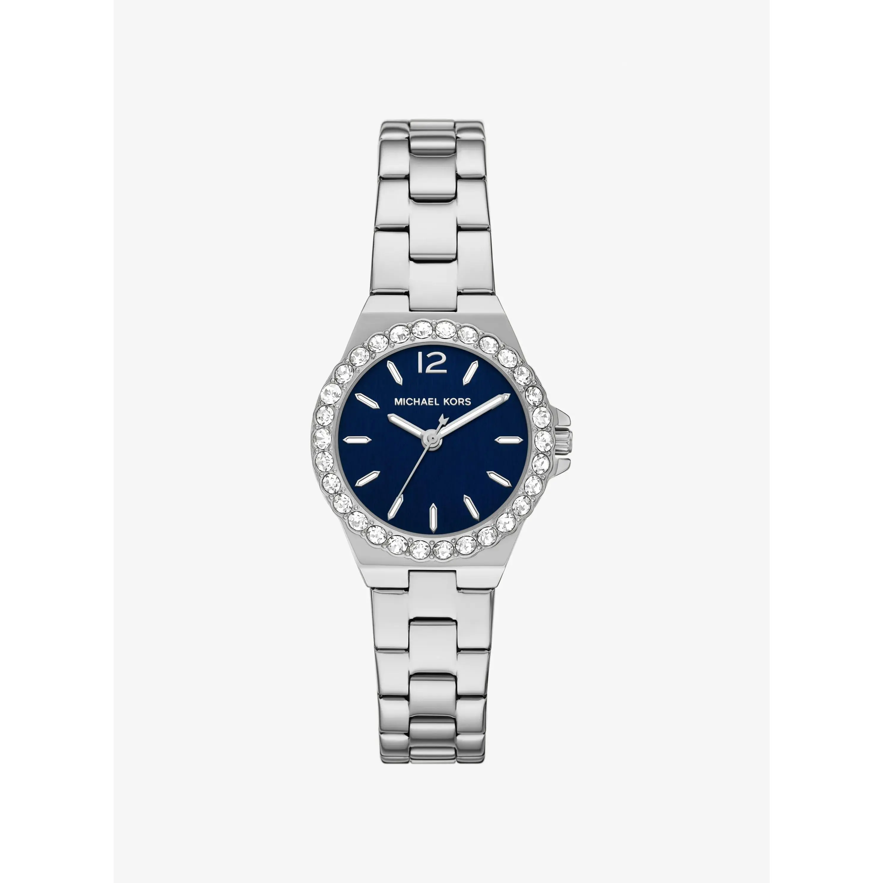 Mini Lennox Pavé Silver-Tone Watch