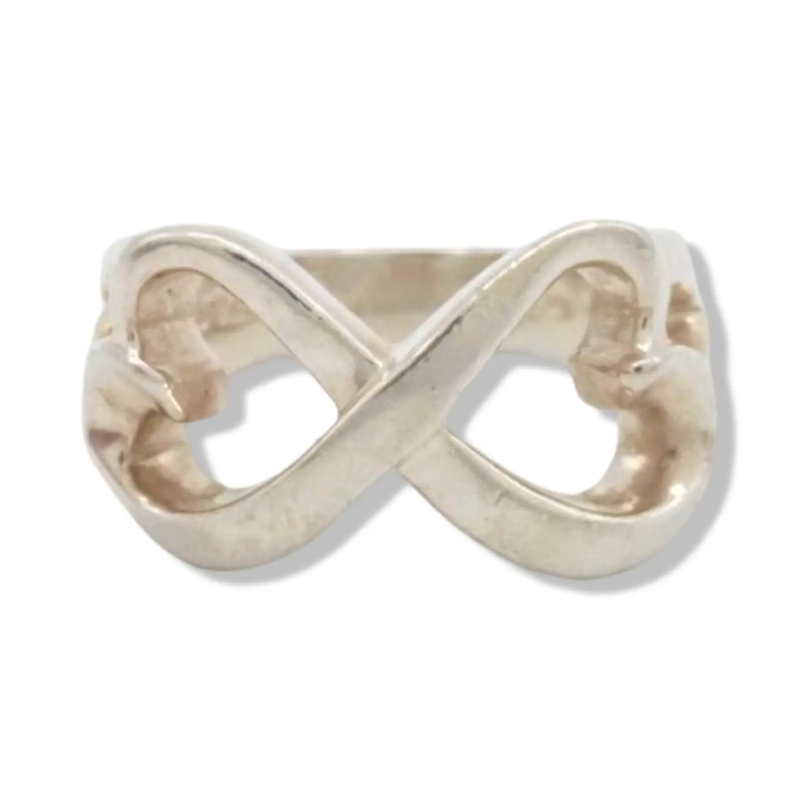 Pre-owned Tiffany & Co Double Heart Ring Size 5 TIF1047