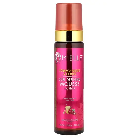 Mielle Curl Defining Mousse with Hold, Pomegranate & Honey, 7.5 fl oz (222 ml)