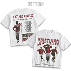 SPORTREIGN Ronaldo Men's T-shirt, Soccer Fan Shirt, Ronaldo Fan Merchandise, Football Shirt, Graphic Tee Over Size, 100% cotton Shirt, Gift For Him, Made In USA.